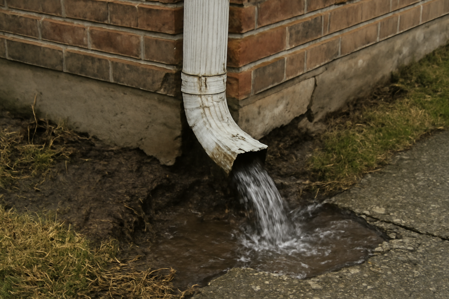 Downspout Failure Water Removal in Atascocita, TX