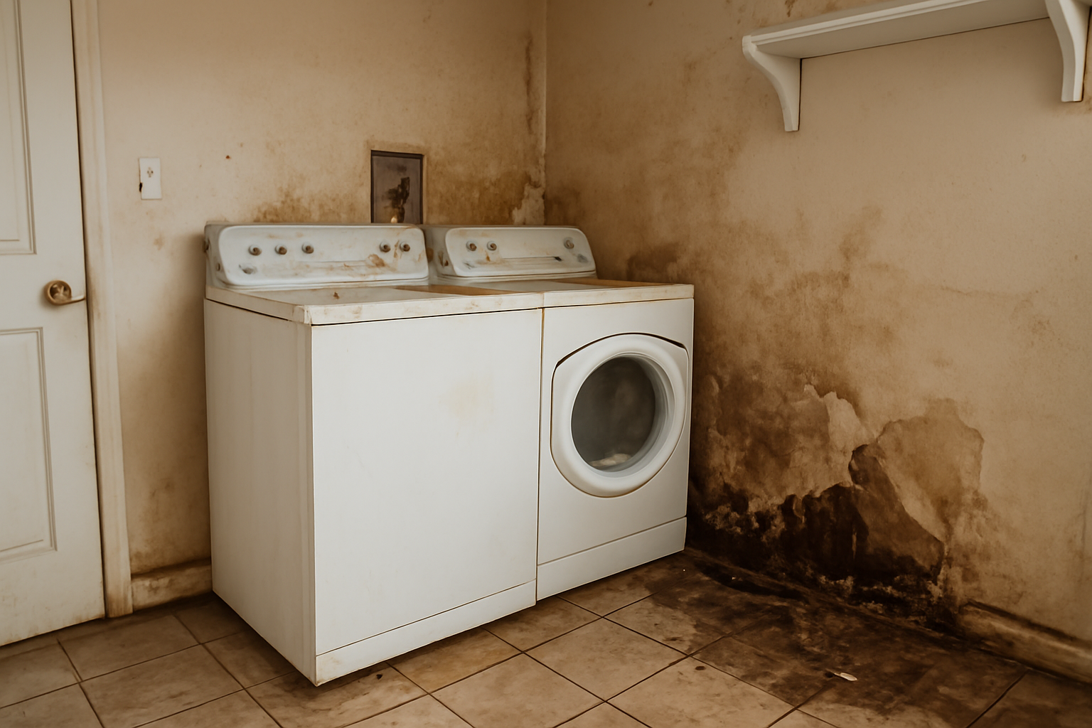 Laundry Room Water Damage Restoration in Clute, TX